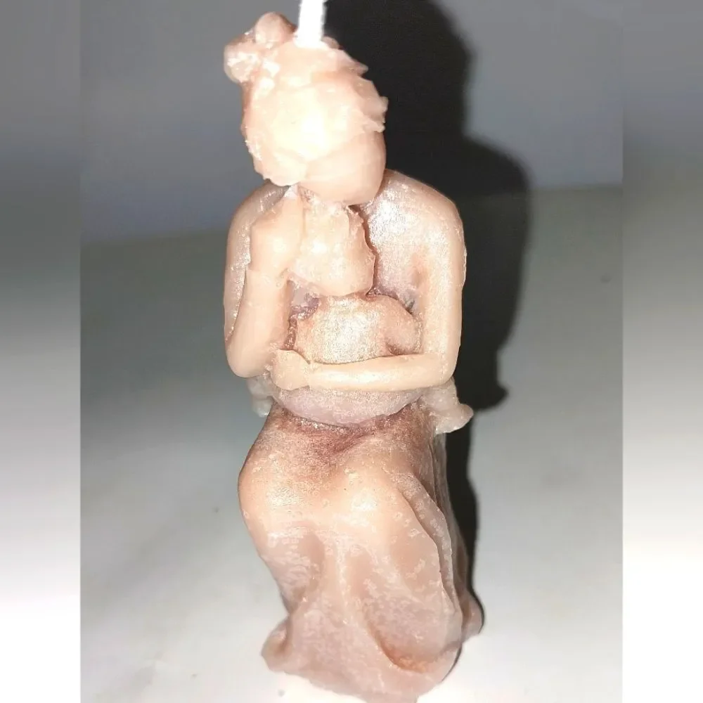 Hand crafted Limited edition mother&child candle